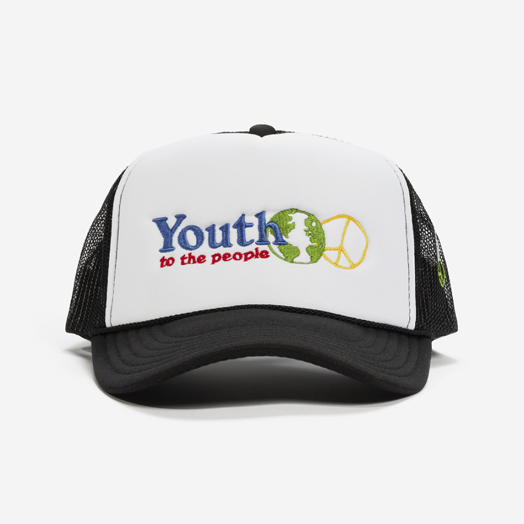 Youth top trucker cap