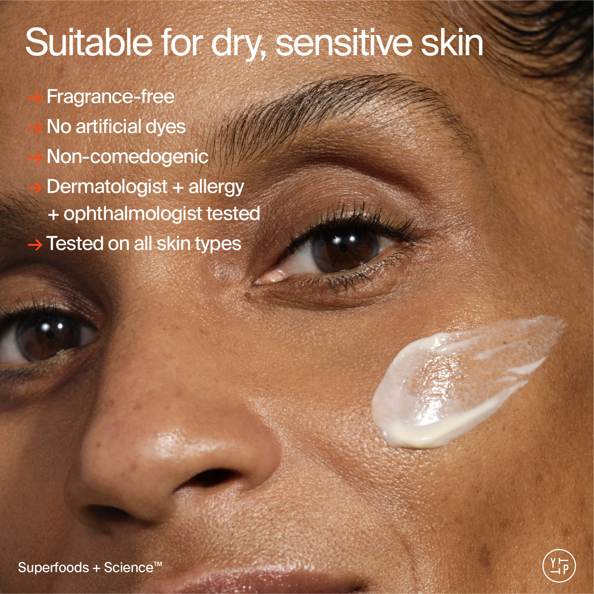 Adaptogen Skin Repairing Moisturizer with Peptides for Sensitive & Dry Skin