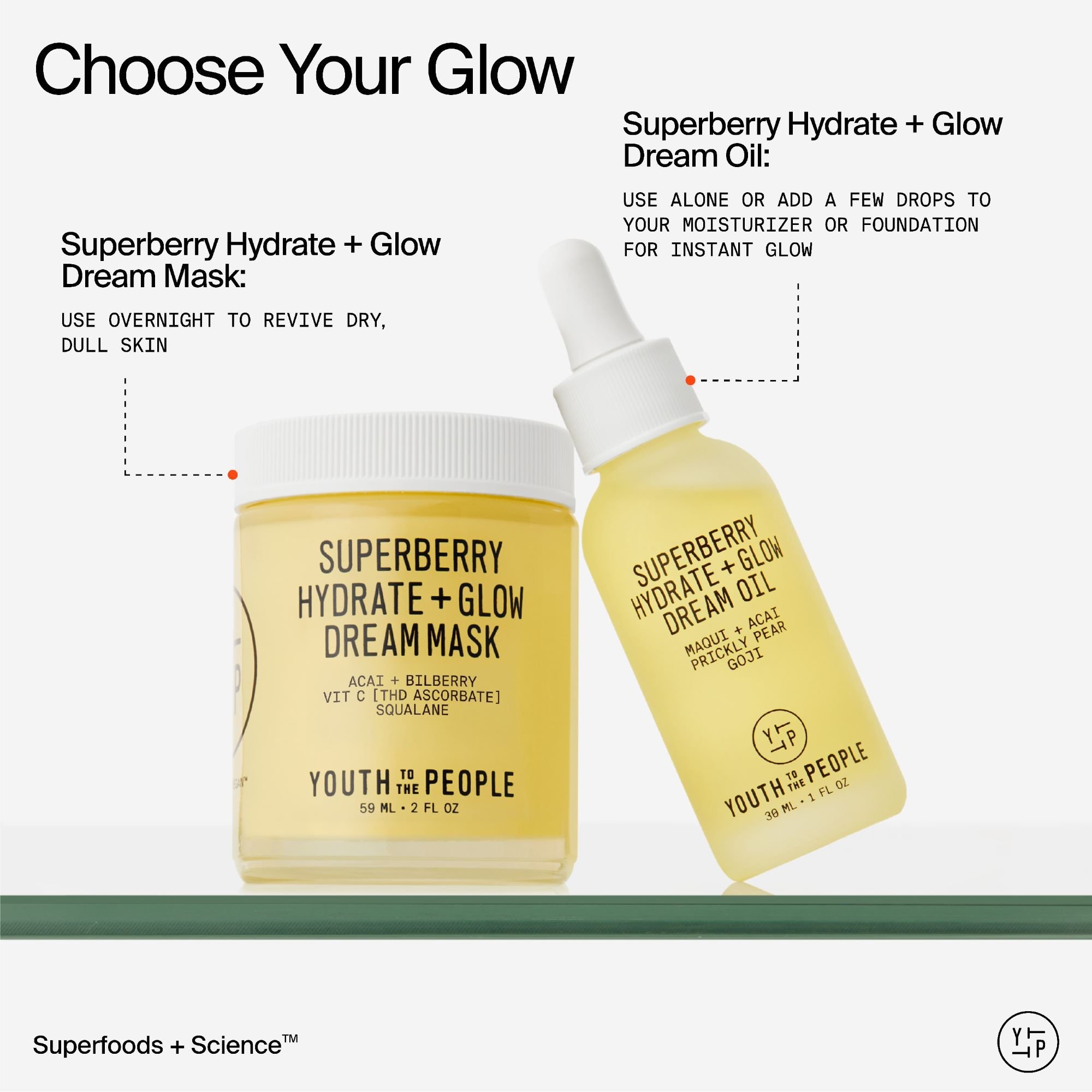 Superberry Hydrate + Glow Dream Mask
