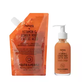 Superfruit Gentle Exfoliating Cleanser Refillable Bundle