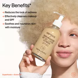 Adaptogens + Snow Mushroom + Oat Oil Lipids + Vitamins Supershroom Calm Cleanser
