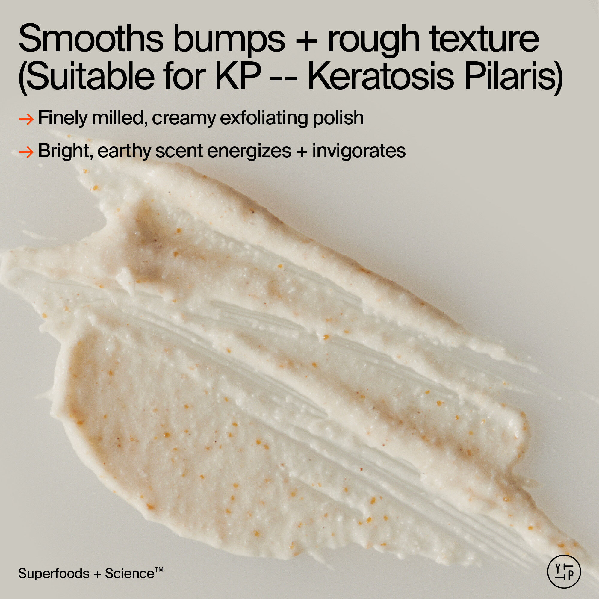 10% AHA + Yerba Mate Smoothing Energy Body Scrub