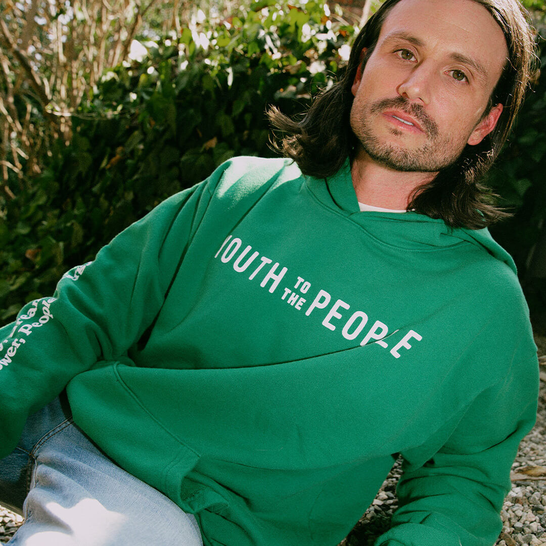 Green hoodie best sale t shirt
