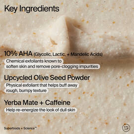 10% AHA + Yerba Mate Smoothing Energy Body Scrub