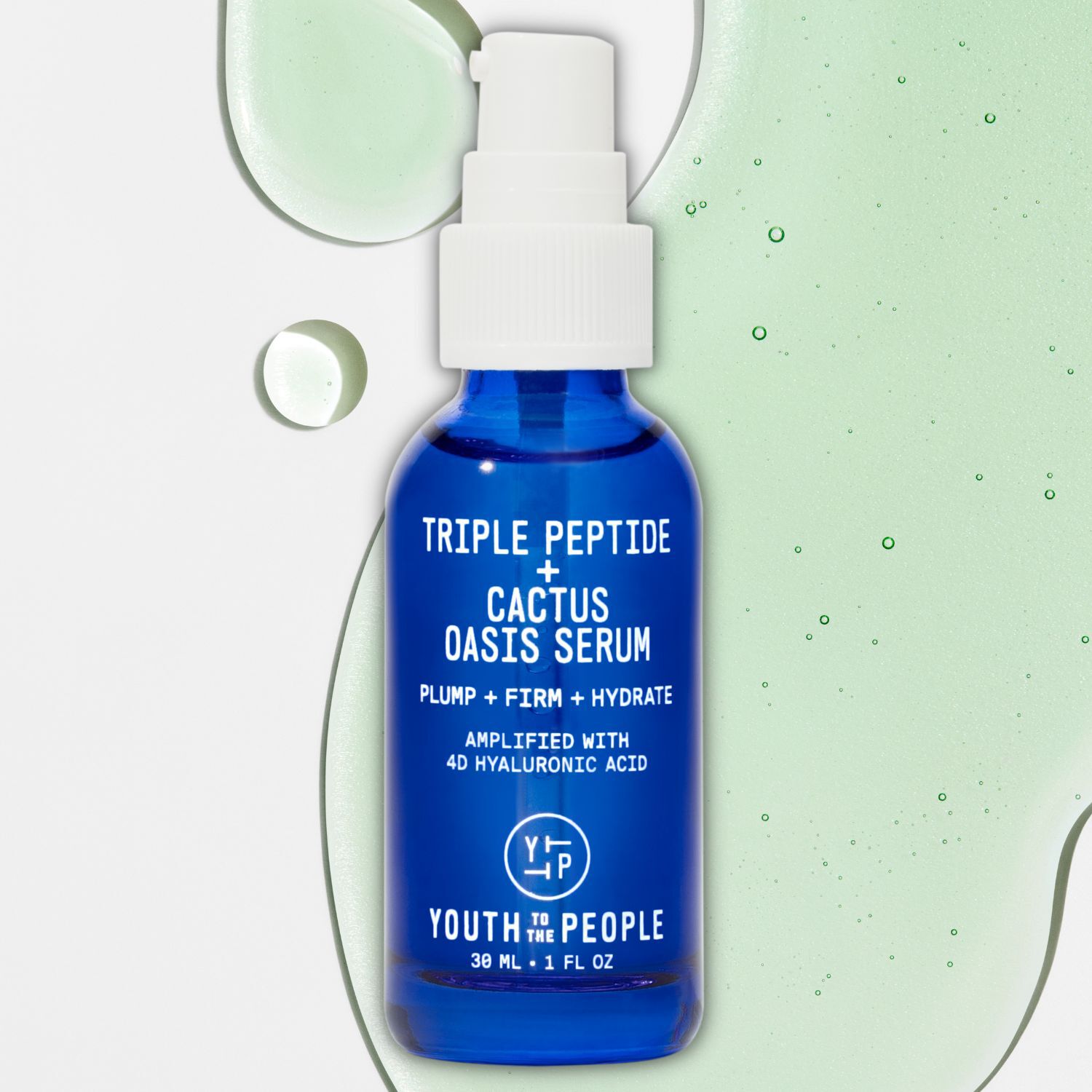 Youth To The People Triple Peptide + Hyaluronic Acid Hydrating And Firming Cactus Oasis Serum - 1oz | Hydrating & Plumping Serum
