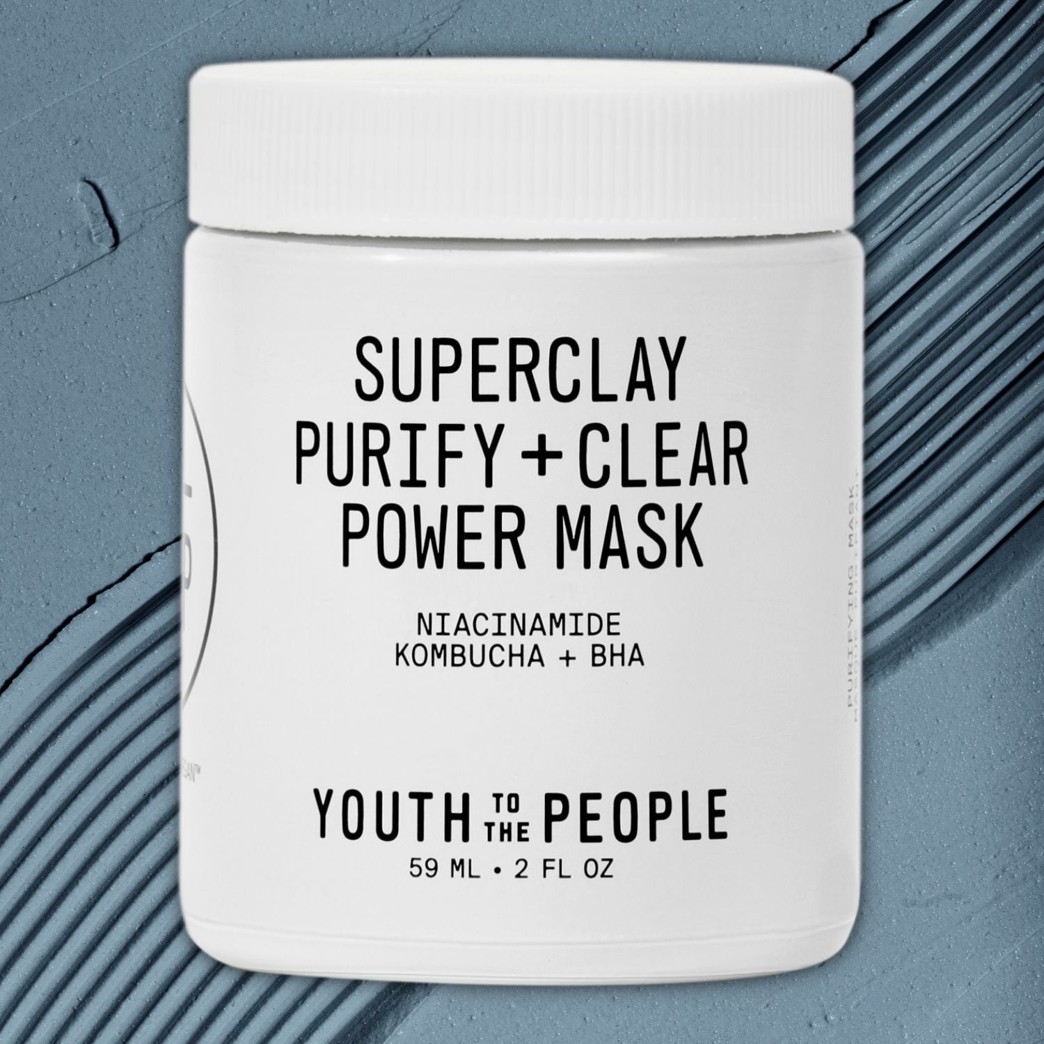 Youth To The People Superclay 2 Niacinamide BHA Willow Bark Purify Clear Power Mask - 2oz Pore Clearing Clay Mask 38$