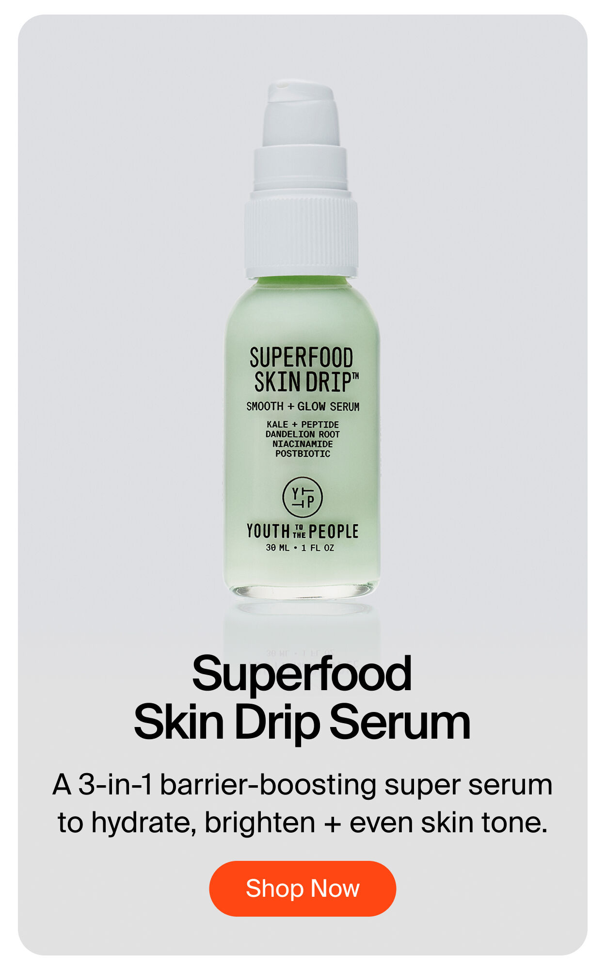 Superfood Skin Drip Smooth + Glow Serum - This multi-benefit serum is your daily skin multivitamin - Shop now