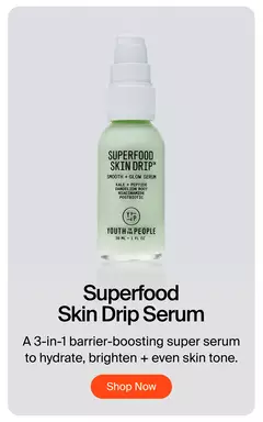 Superfood Skin Drip Smooth + Glow Serum - This multi-benefit serum is your daily skin multivitamin - Shop now