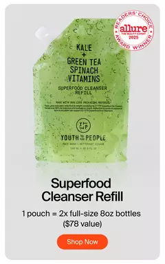 Superfood Cleanser Refill Pouch - 16.9 oz. 6-month supply of the best-selling cleanser to refill all sizes.