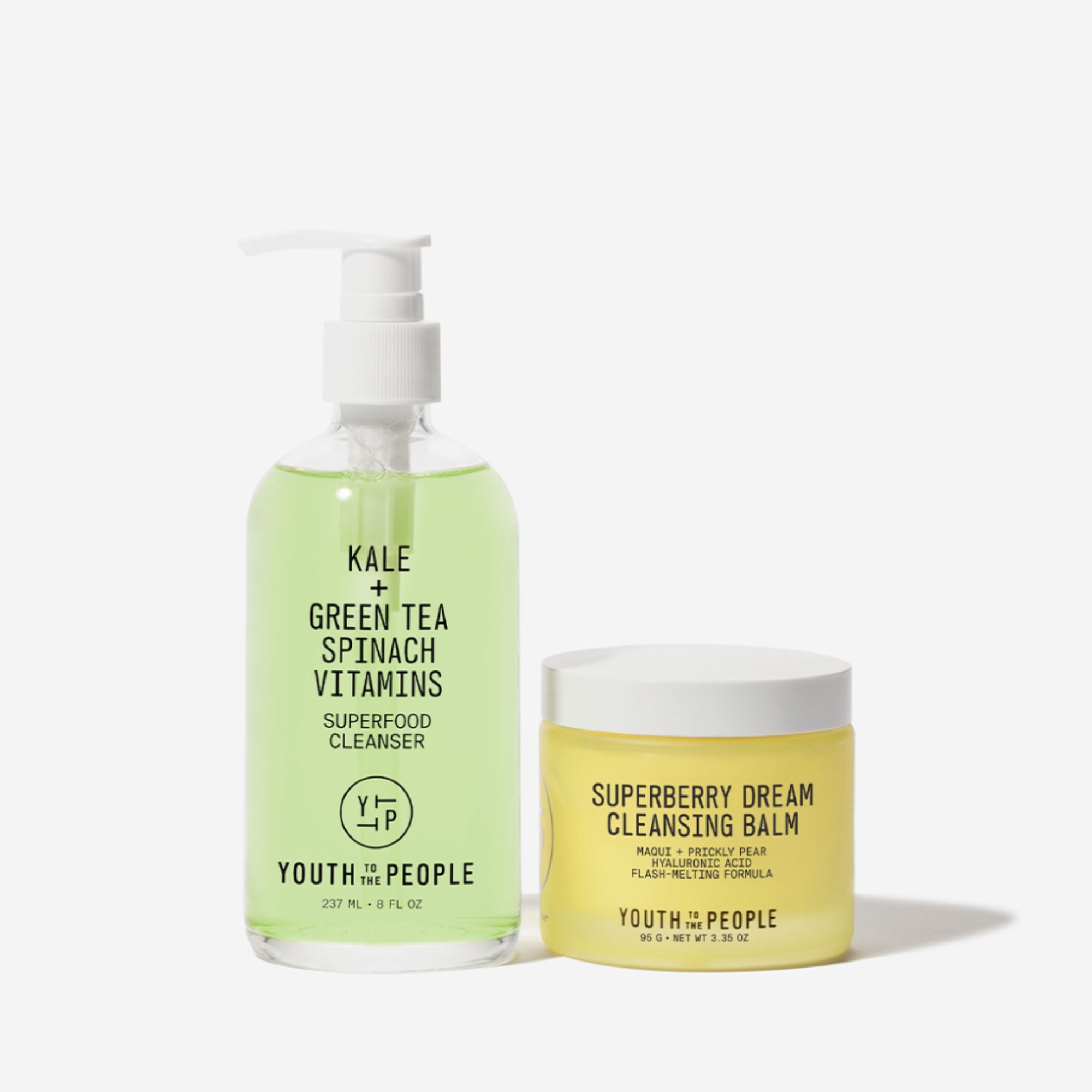Youth To The People Double Cleanse Duo Superfood Cleanser Superberry Dream Cleansing Balm 63$