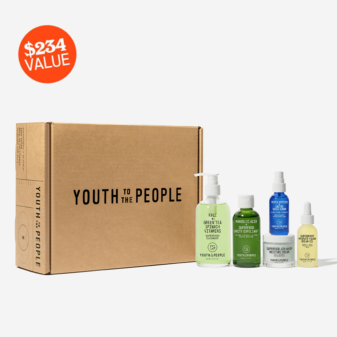 Youth To The People Your Youth Regimen Kit Combo | Skincare Routine Gift Set