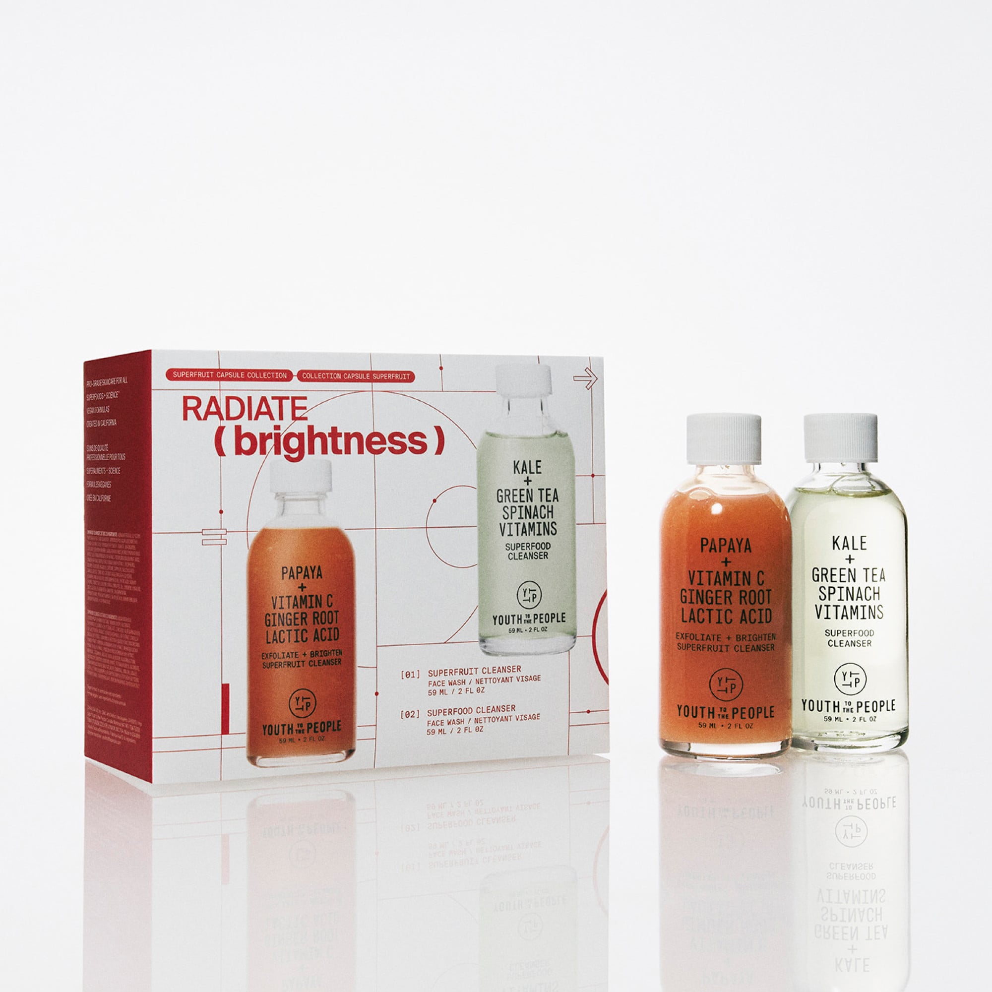 Discover the Radiate Brightness Kit |Youth To The People - 2floz/59ml